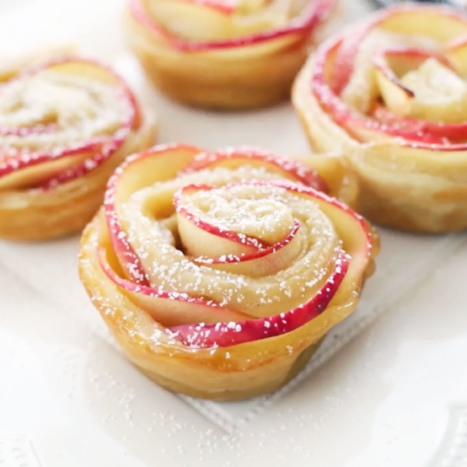 Baked Honey Apple Roses
