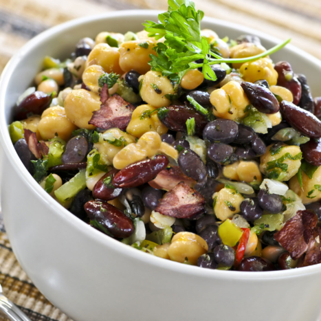 Baked Bean Trio with Honey and Bacon