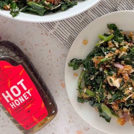 Baked Kale Quinoa Salad