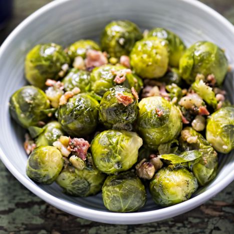 Brussels Sprouts with Honey and Bacon