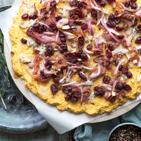 Cauliflower-Crusted Honey-Kissed Pizza