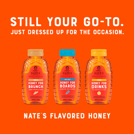 Say Hello to Nate’s Flavored Honeys for Drinks, Brunch & Boards