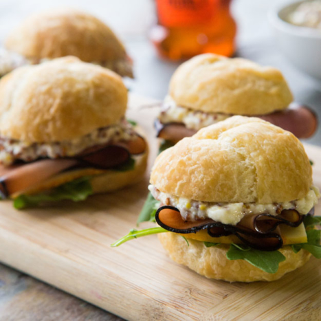 Ham and Honey Mustard Sliders