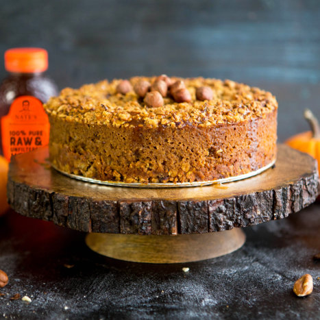 Hazelnut and Honey Pumpkin Pie