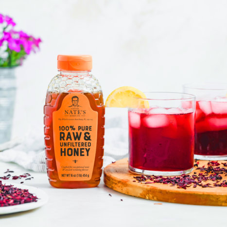 Hibiscus Ginger Honey Spritzer