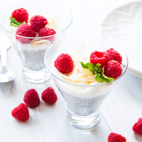 Honey Coconut Chia Pudding