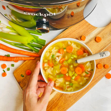 Chicken Noodle Slow Cooker Soup