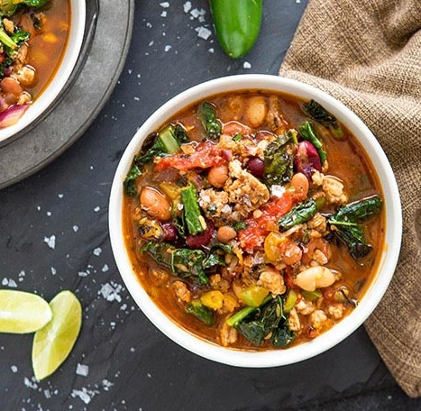 Sausage, Kale and Honey Chili