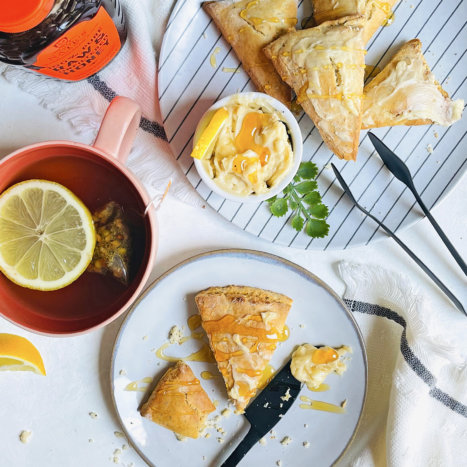 Lemon Poppy Seed Scones with Lemon Honey Butter