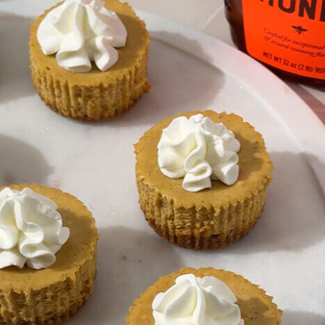 Mini Pumpkin Cheesecakes