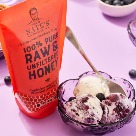 Blueberry No-Churn Ice Cream