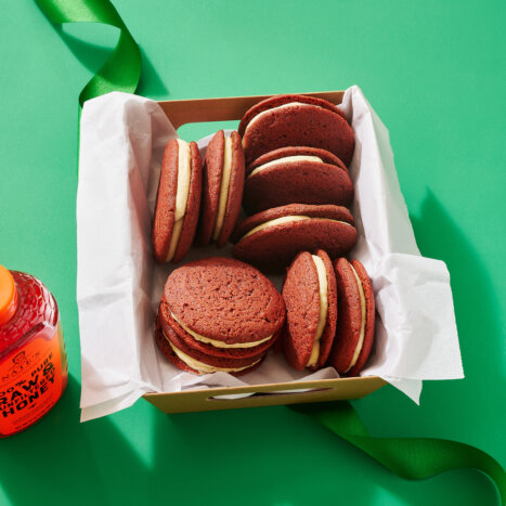 Red Velvet Sandwich Cookies