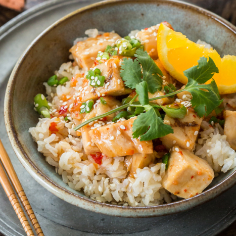 Skinny Skillet Orange Chicken