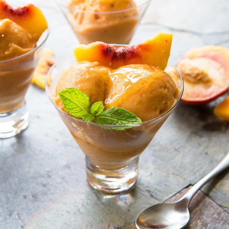 Peach Honey Sorbet