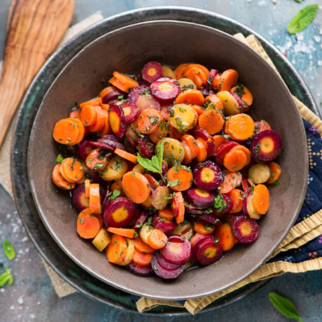 Honey Rainbow Carrot Salad