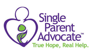 The logo for Single Parent Advocate with a tagline True Hope, Real Help.