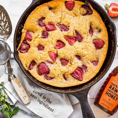 Strawberry Corn Cake