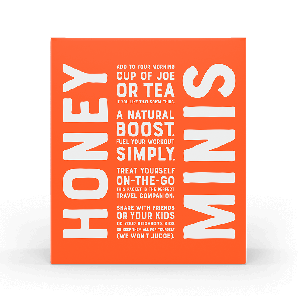 Honey minis back of box.